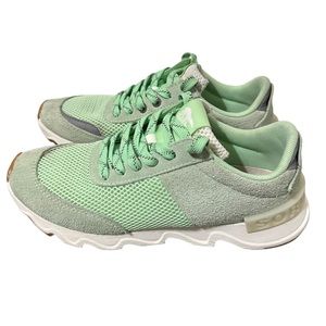 Sorel Kinetic Lite Mesh Lace-up Sneaker In‎ Vivid Mint Size 8.5